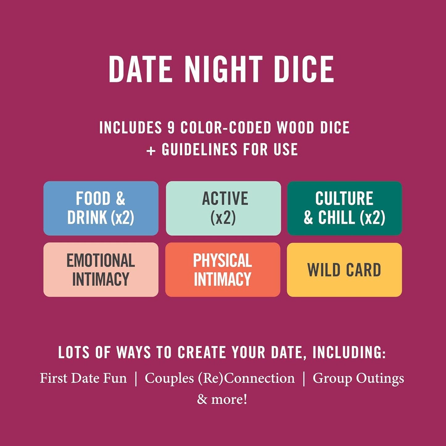 Two Tumbleweeds Date Night Dice - Inspiration for Fun & Flirty Dates