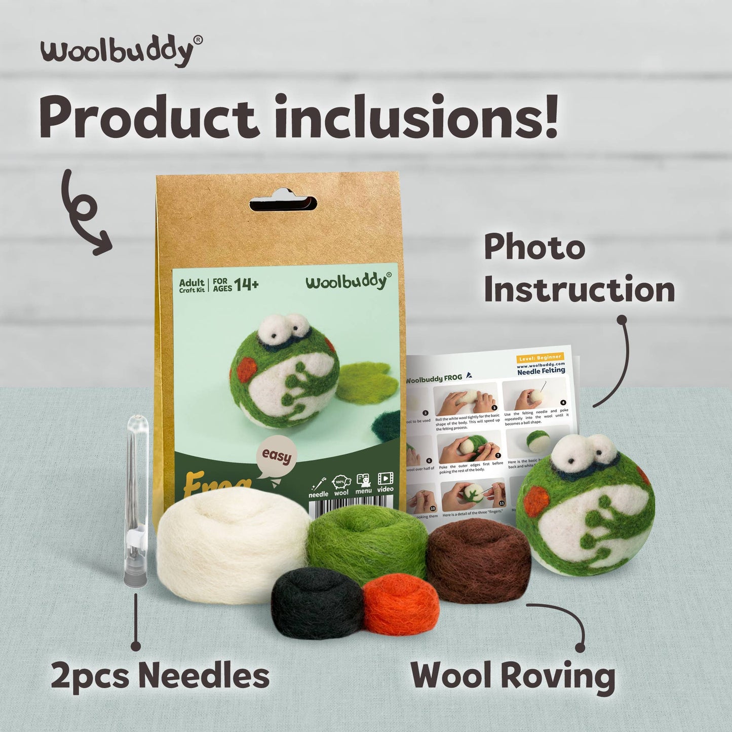 Woolbuddy DIY Needle Felting Kit