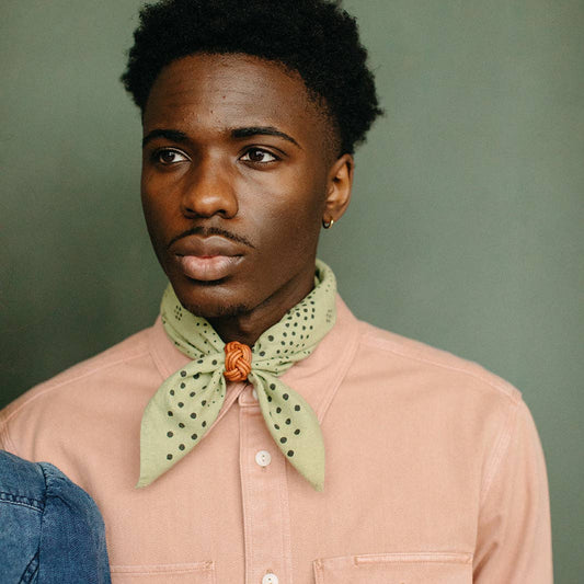 Braided Leather Slide