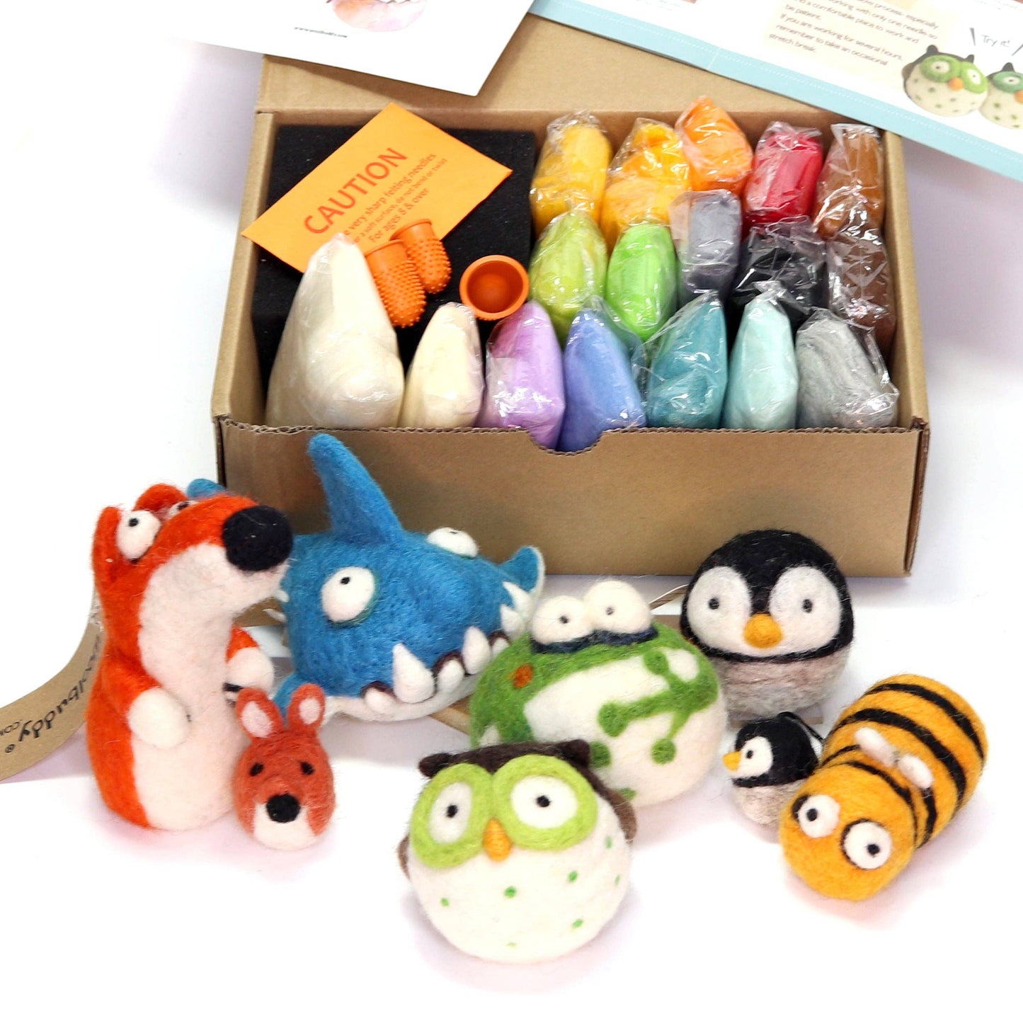 DIY Needle Felting Starter Kit – All-in-One Wool Craft Set