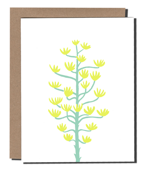 Agave Flower greeting card