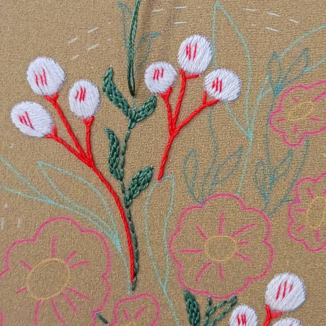 Cozy Blue Morning glow embroidery kit