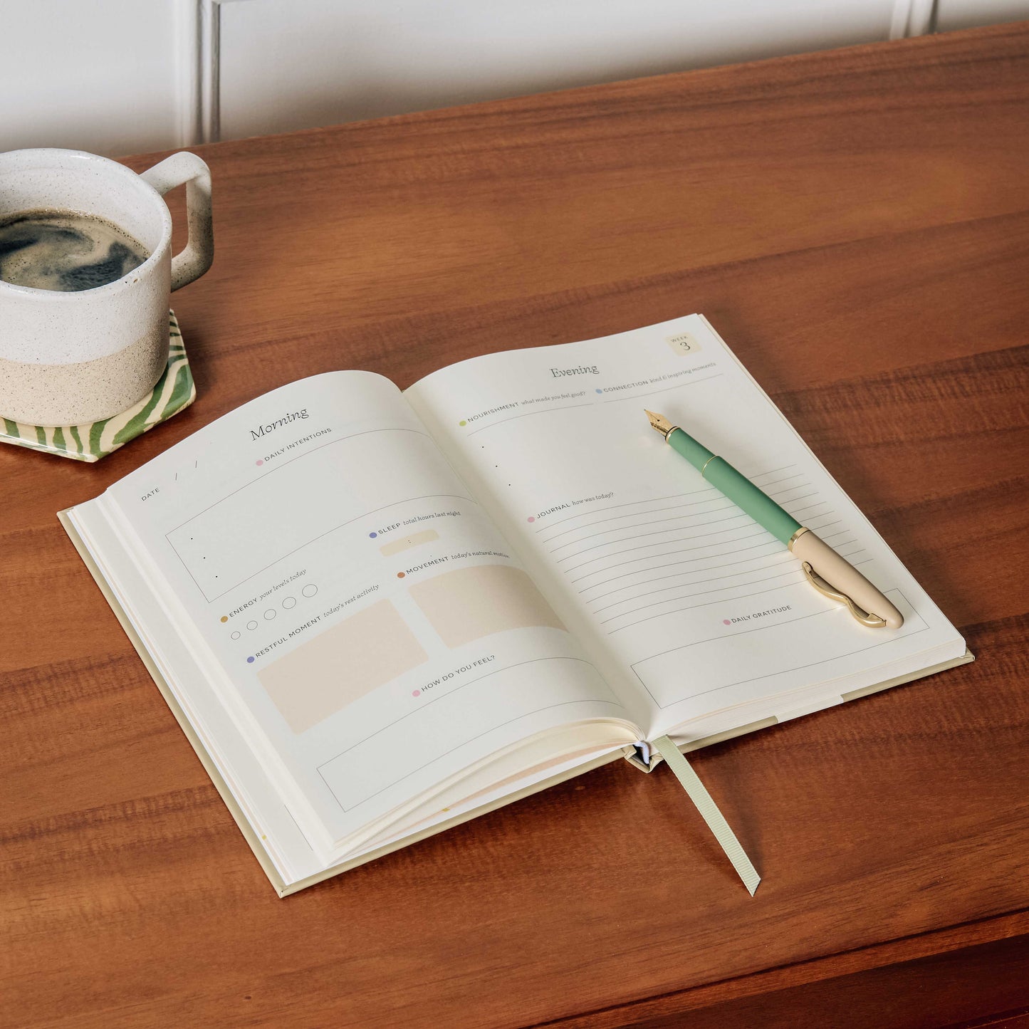 Papier Guided Wellness Journal, A5 Hardcover