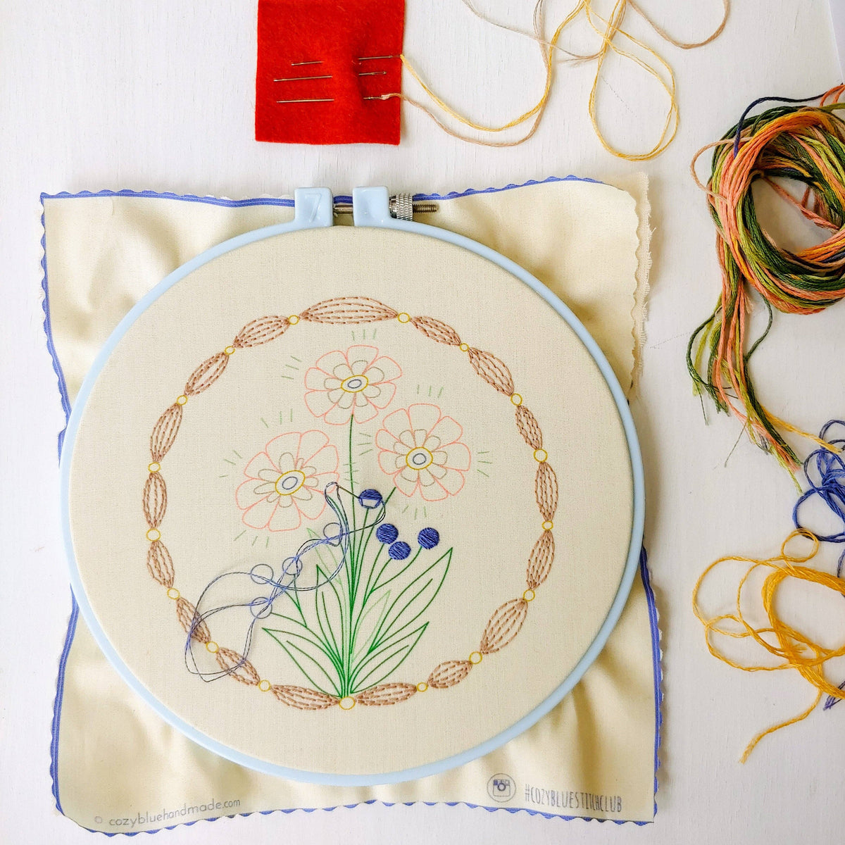 Cozy True Bloom Embroidery Kit