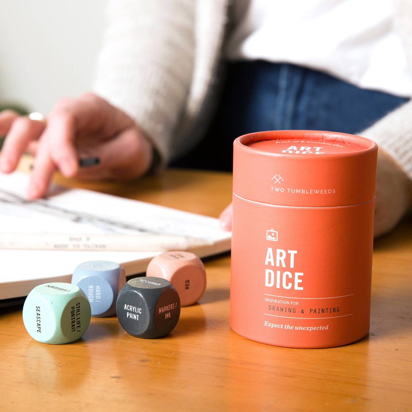Two Tumbleweeds Art Dice - Inspiration for Drawing & Painting