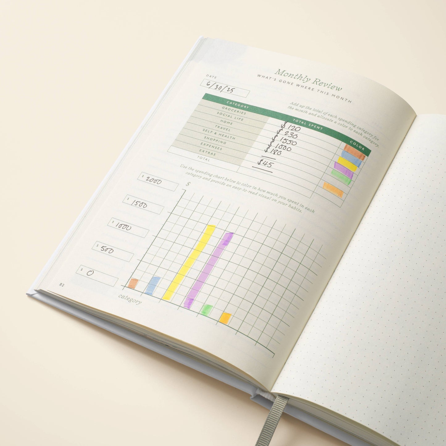 Papier Guided Finance Planner, A5 Hardcover - Wonder