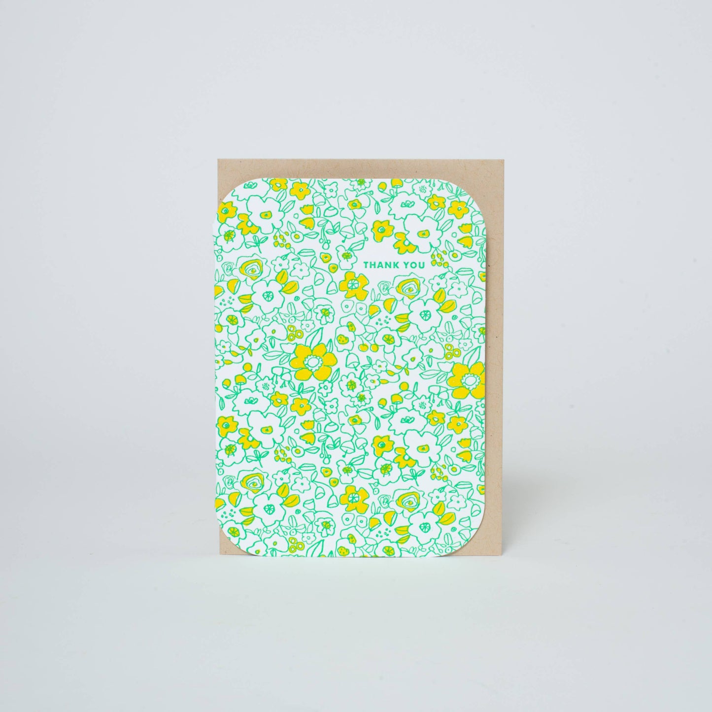 Boxed Set Thank You Floral Letterpress Greeting Cards by Hello Lucky