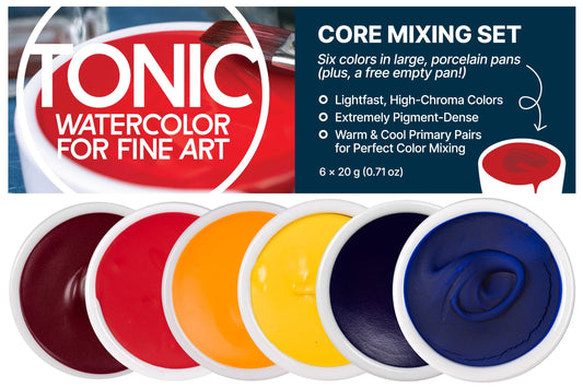 Federal Color Tonic Watercolor, Core Mixing Set of 6