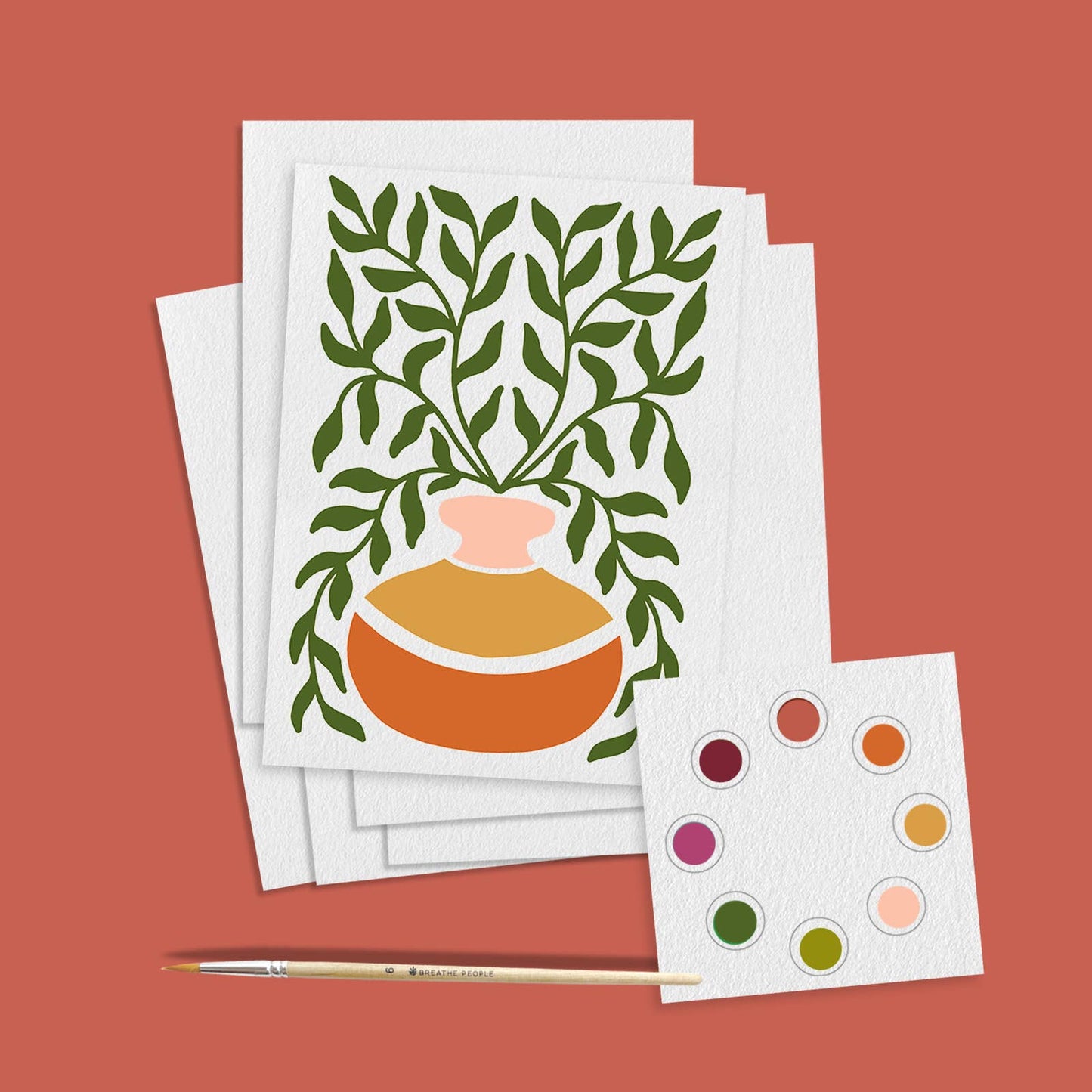 Breathe People - All in One Watercolor Prints/ Postcards