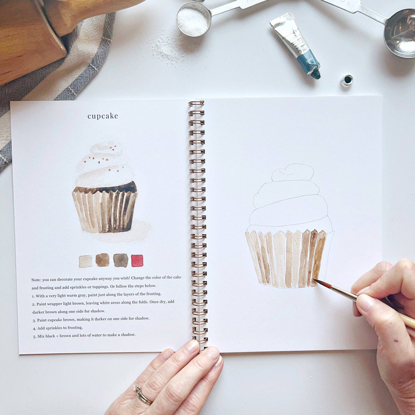 Emily Lex Studio - Baking watercolor workbook