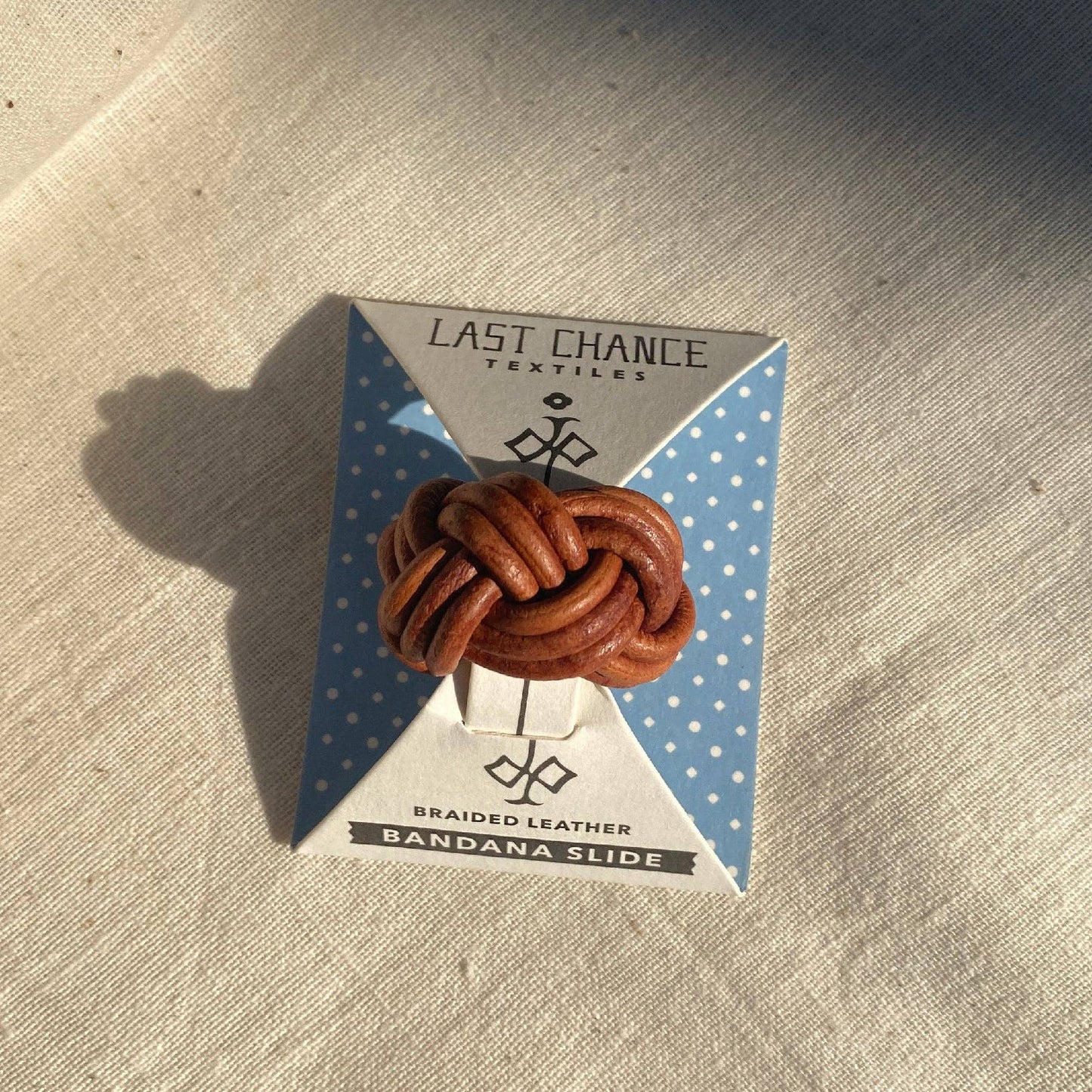 Braided Leather Slide