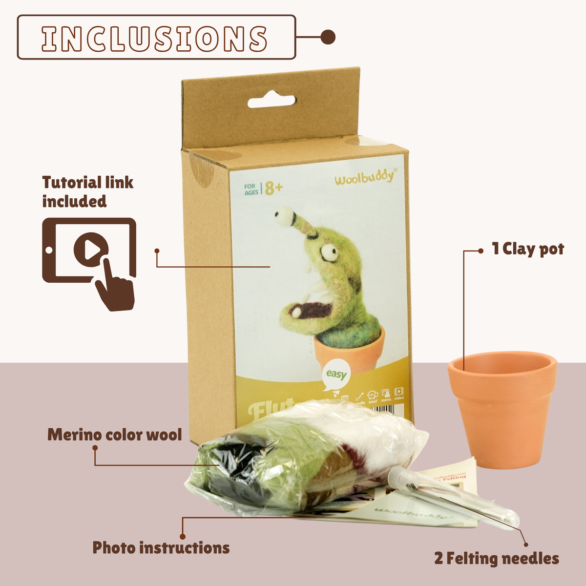 Woolbuddy DIY Needle Felting Kits