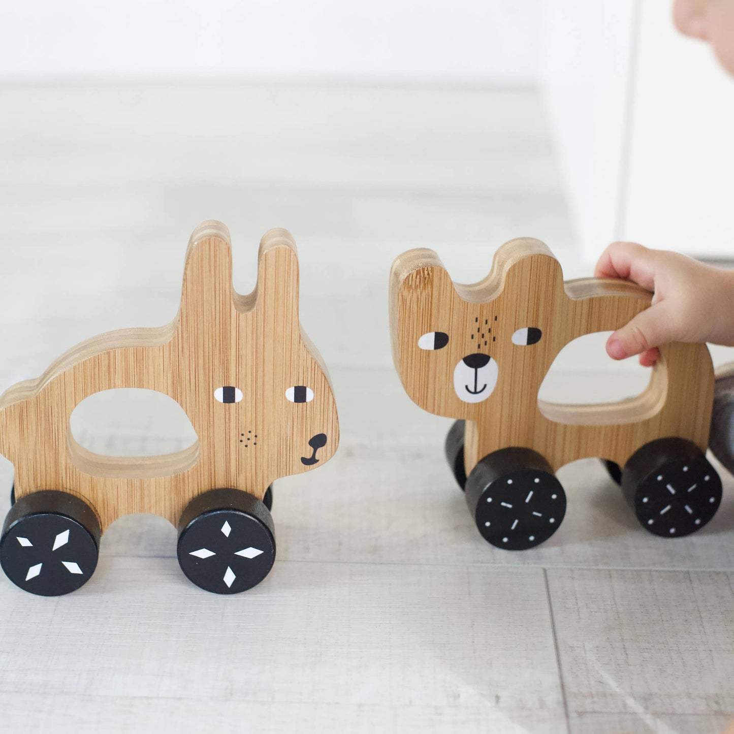 Wee Gallery - Wooden Bunny Push Toy