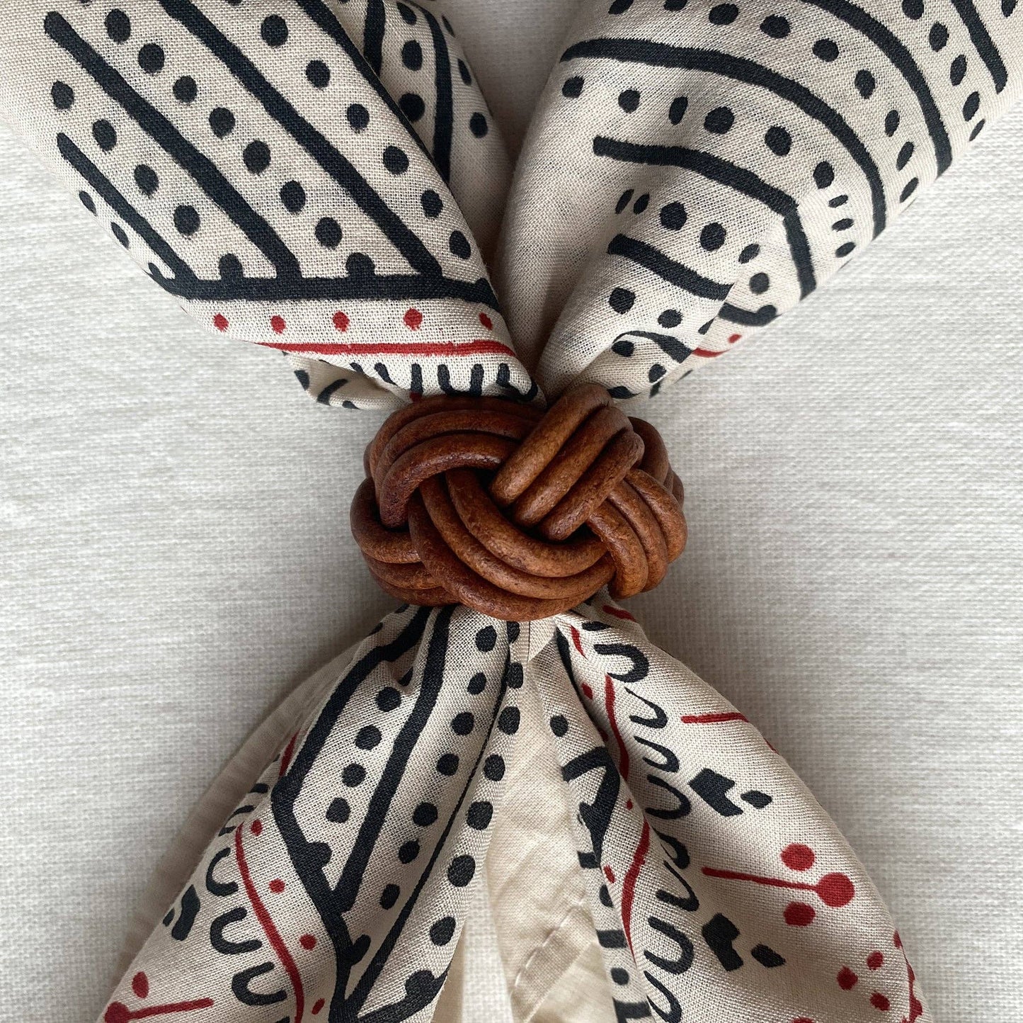 Braided Leather Slide