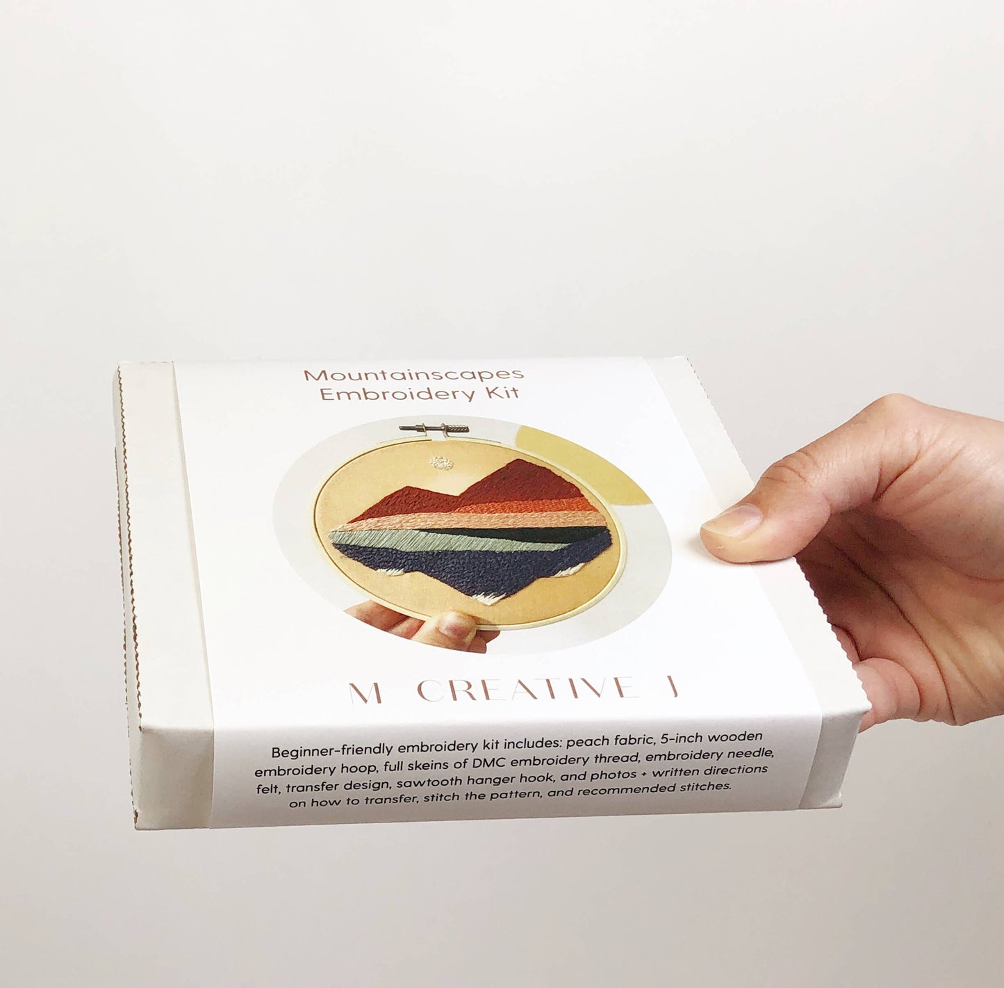 Mountainscapes - Intermediate Hand Embroidery DIY Craft Kit