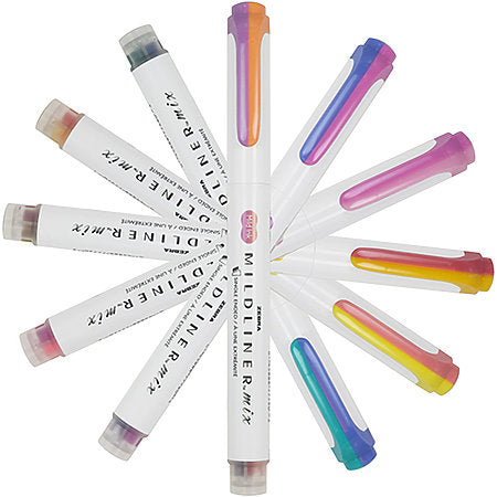 Zebra Mildliner Mix Pens