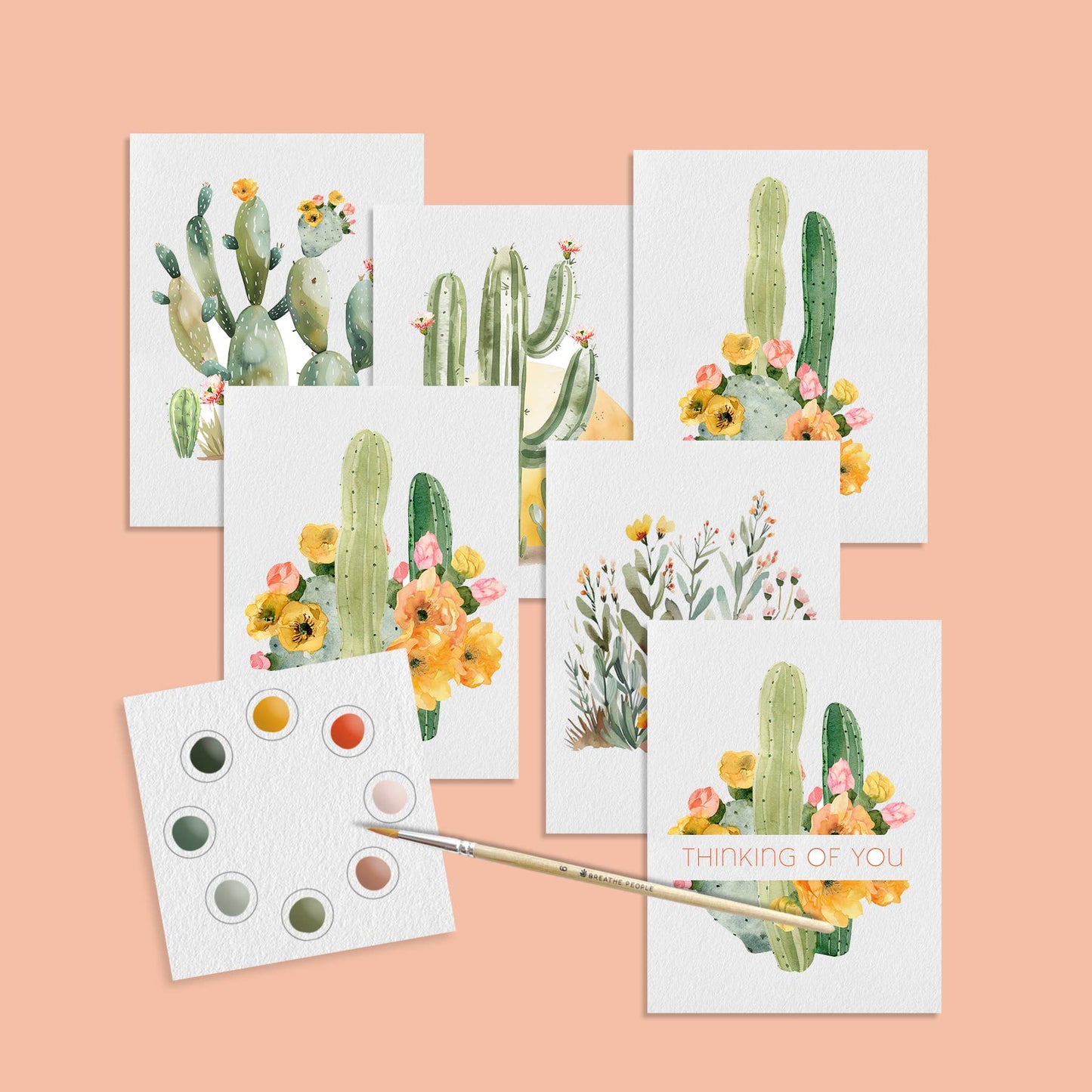 Breathe People- All in One Watercolor Mini Prints