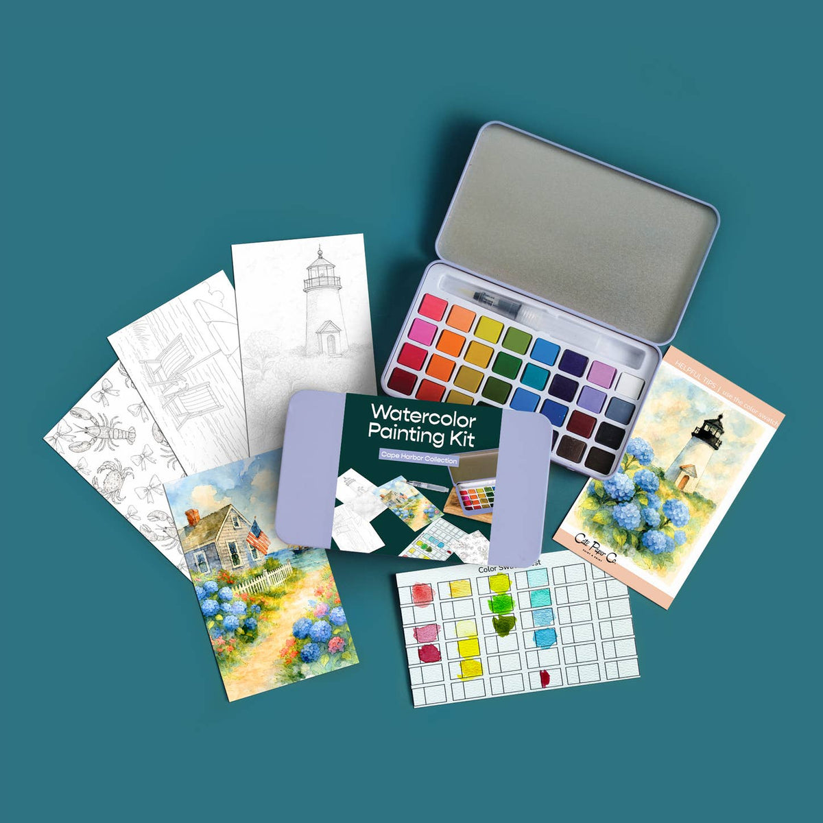 KANKAN Cate Paper Co.Watercolor Painting Kits