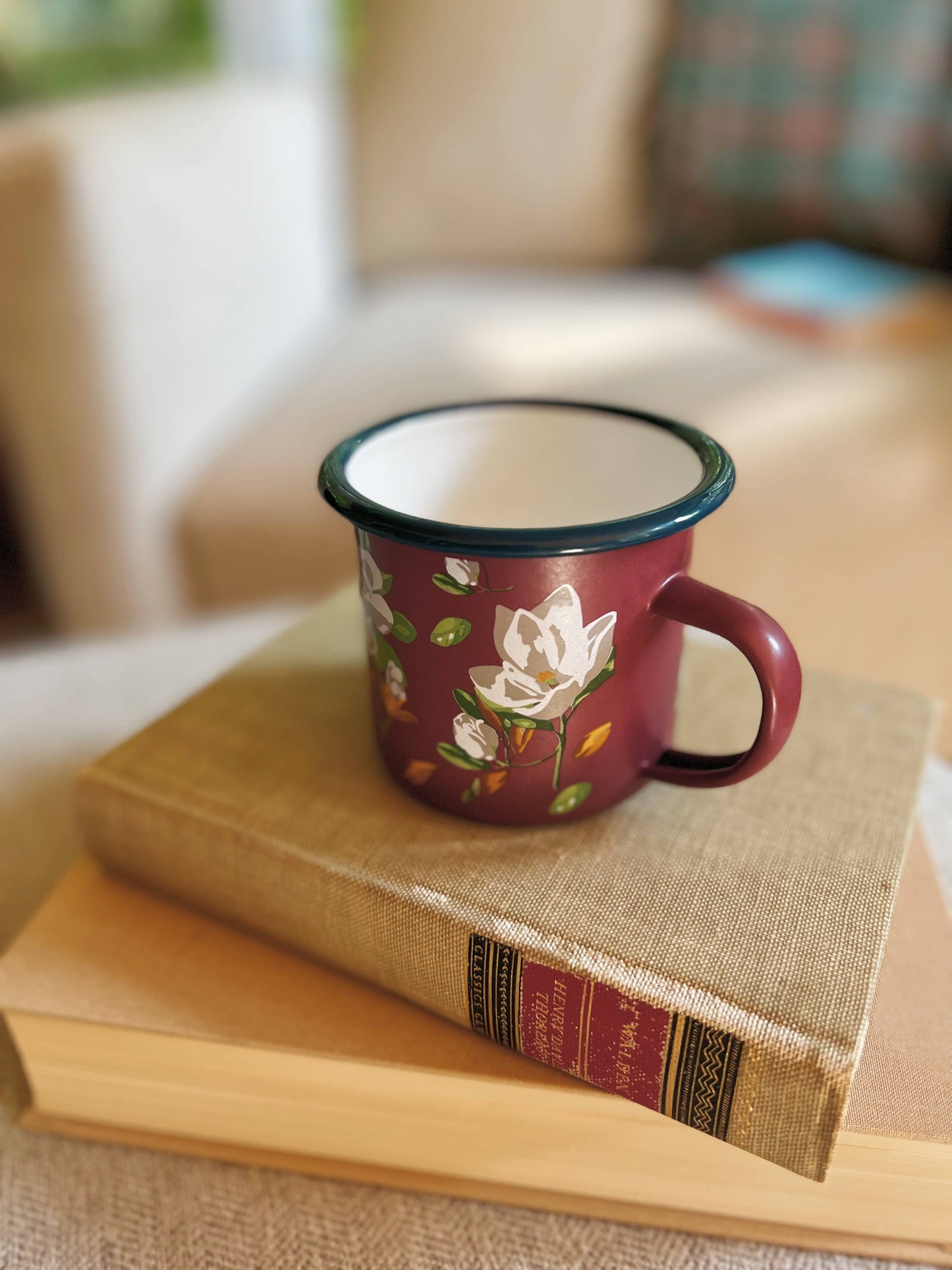 Floral Enamel Mug