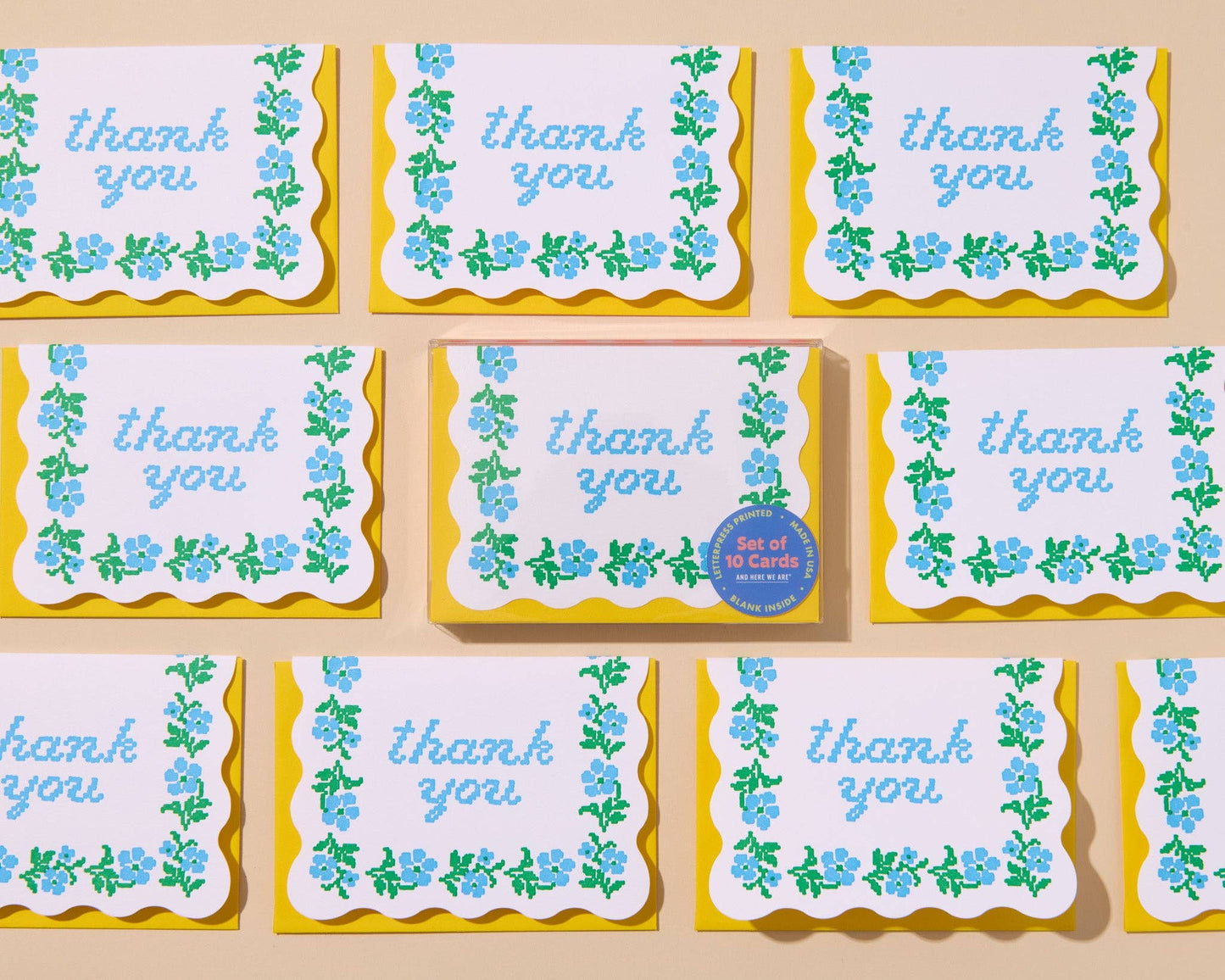 And Here We Are Thank You Card Set