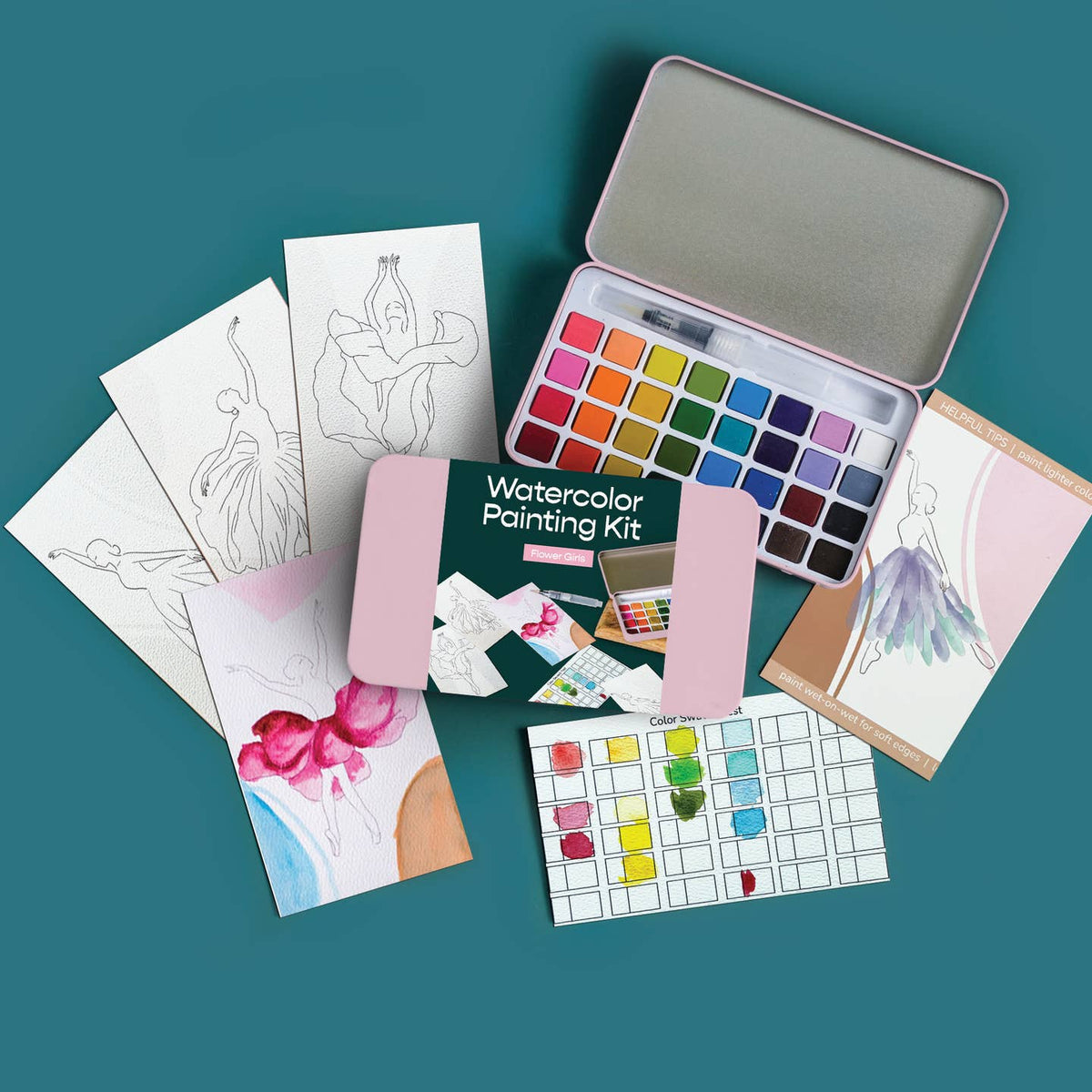 KANKAN Cate Paper Co.Watercolor Painting Kits