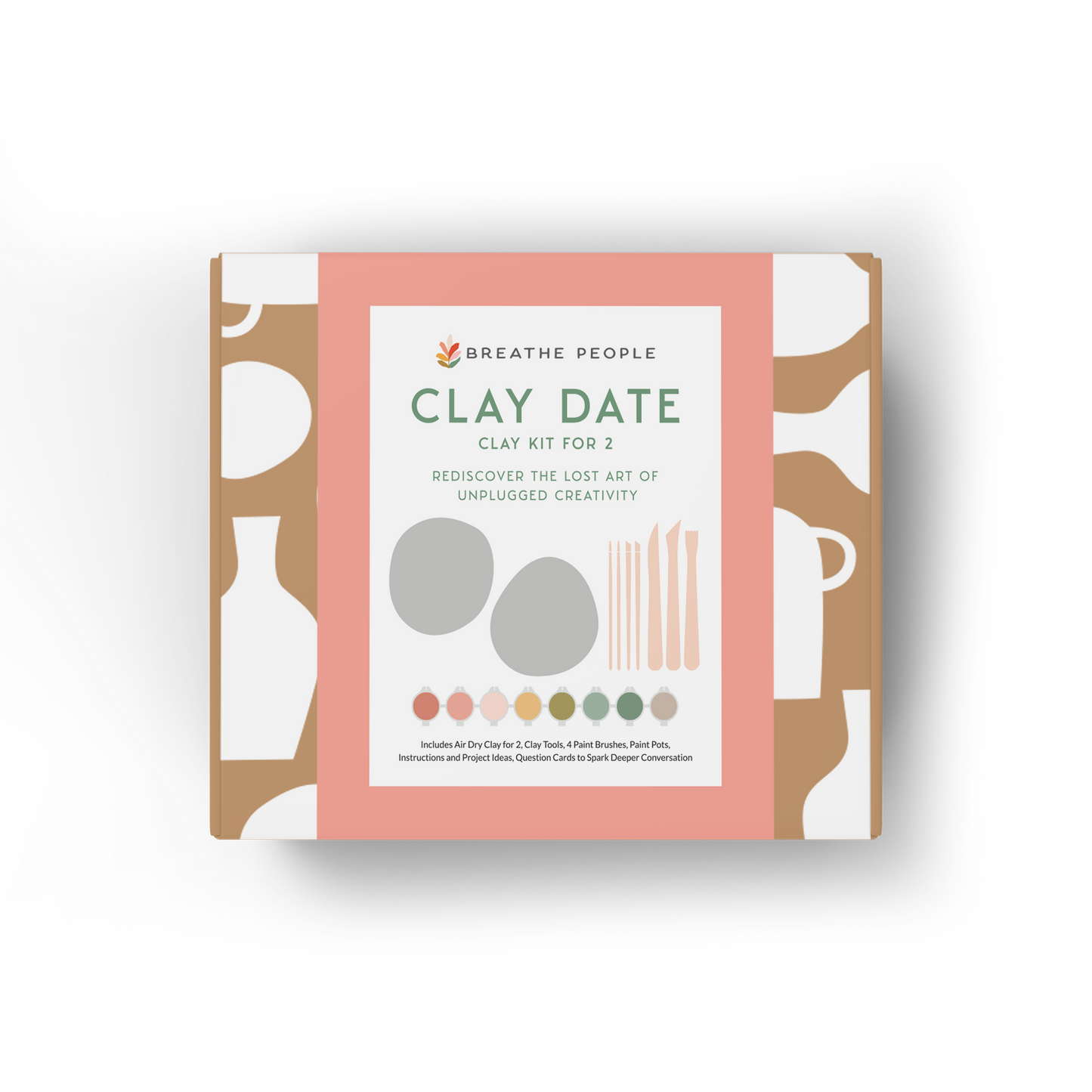 Breathe People - Deluxe Clay Date Activity Kit- Clay Kit for Two