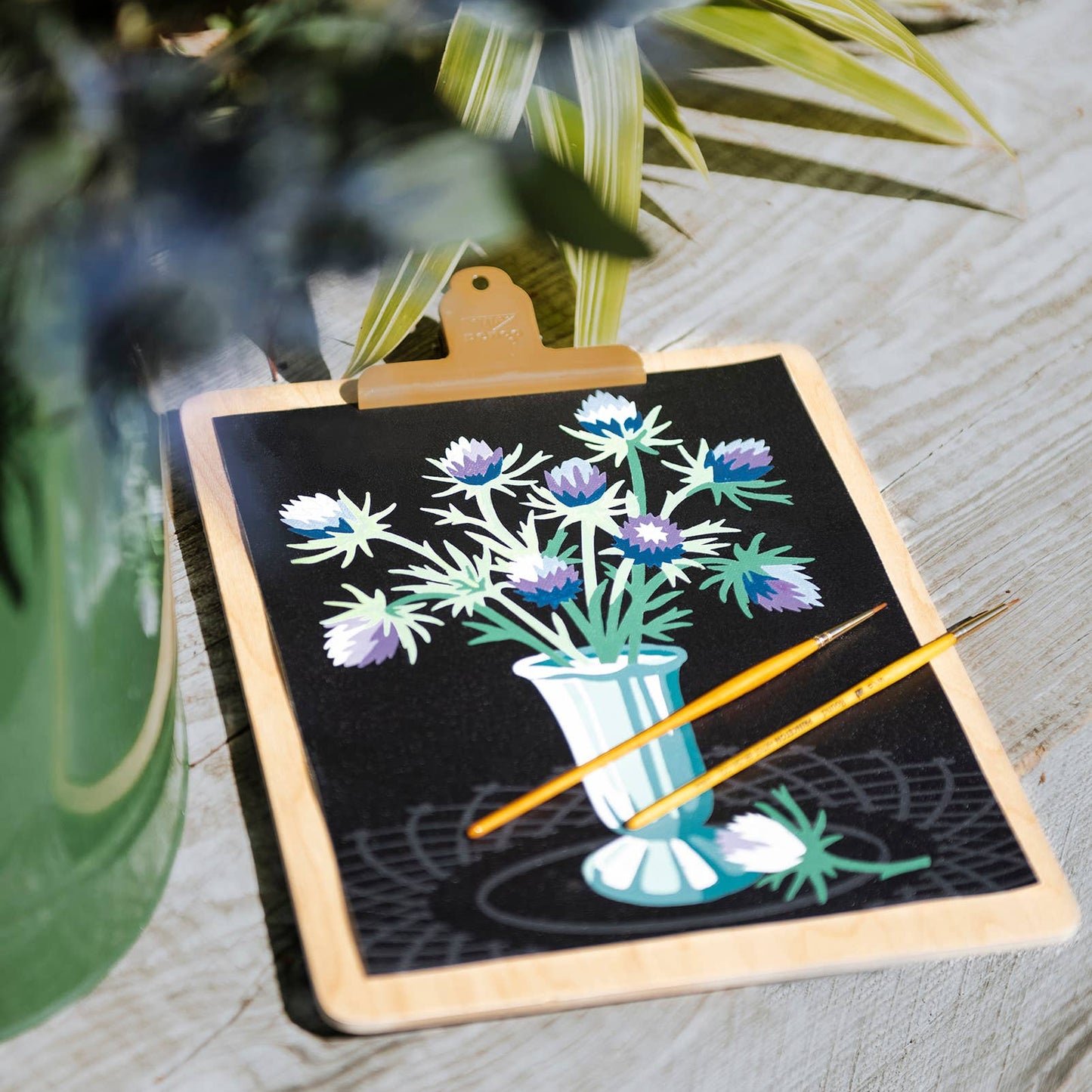 Thistles in Vase Paint-by-Number Kit