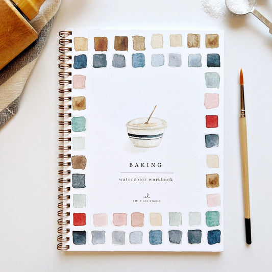 Emily Lex Studio - Baking watercolor workbook