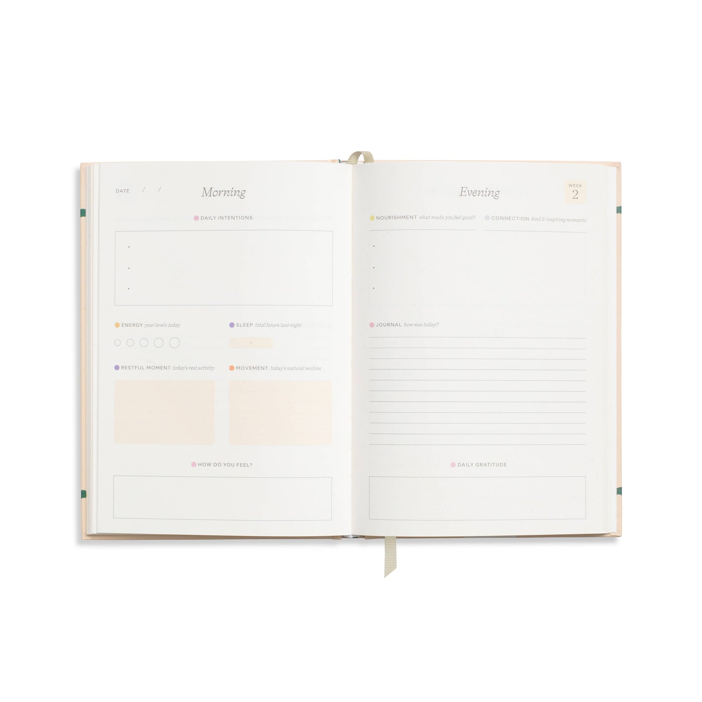 Papier Guided Wellness Journal, A5 Hardcover