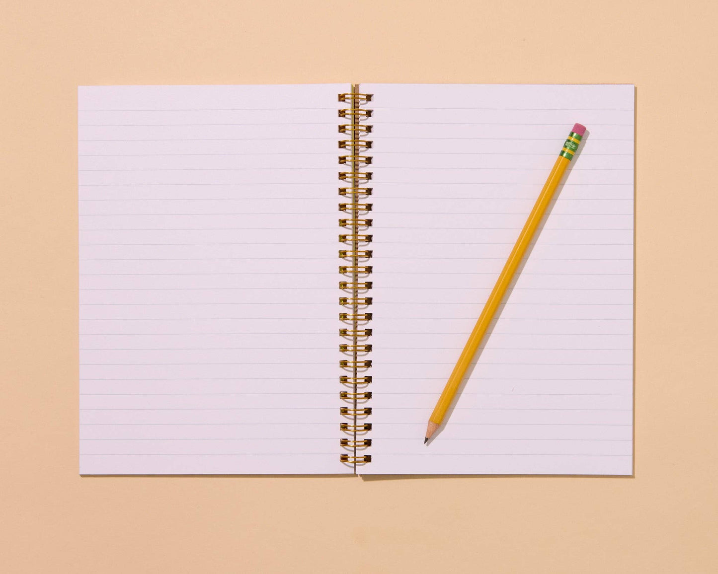 Modern Floral Letterpress A5 Spiral Notebook — Blume Quilt