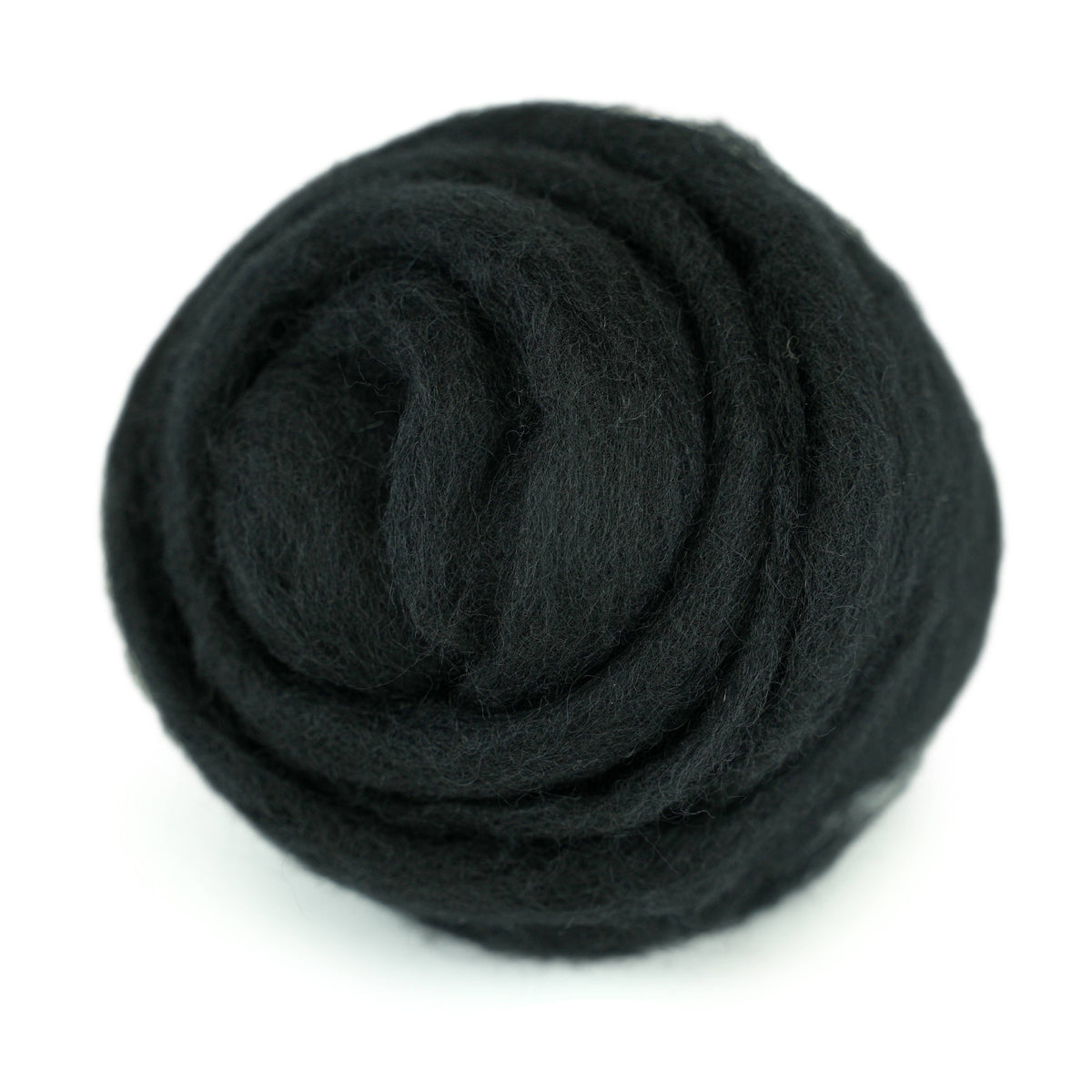 Woolbuddy Core Wool Roving 8oz Black