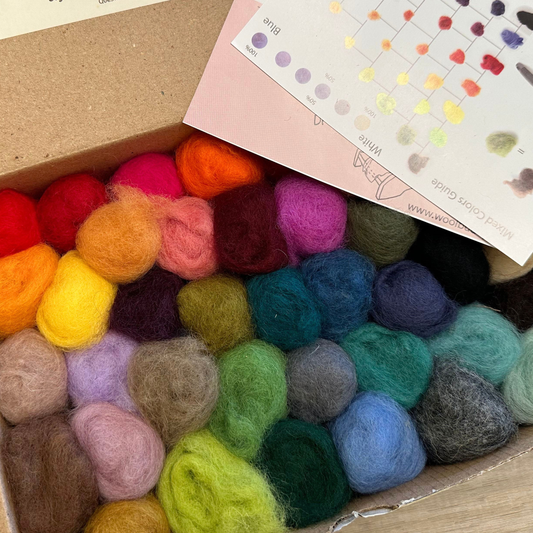 Eco Wool Fiber Collection Kit – 24, 40, or 60 Colors