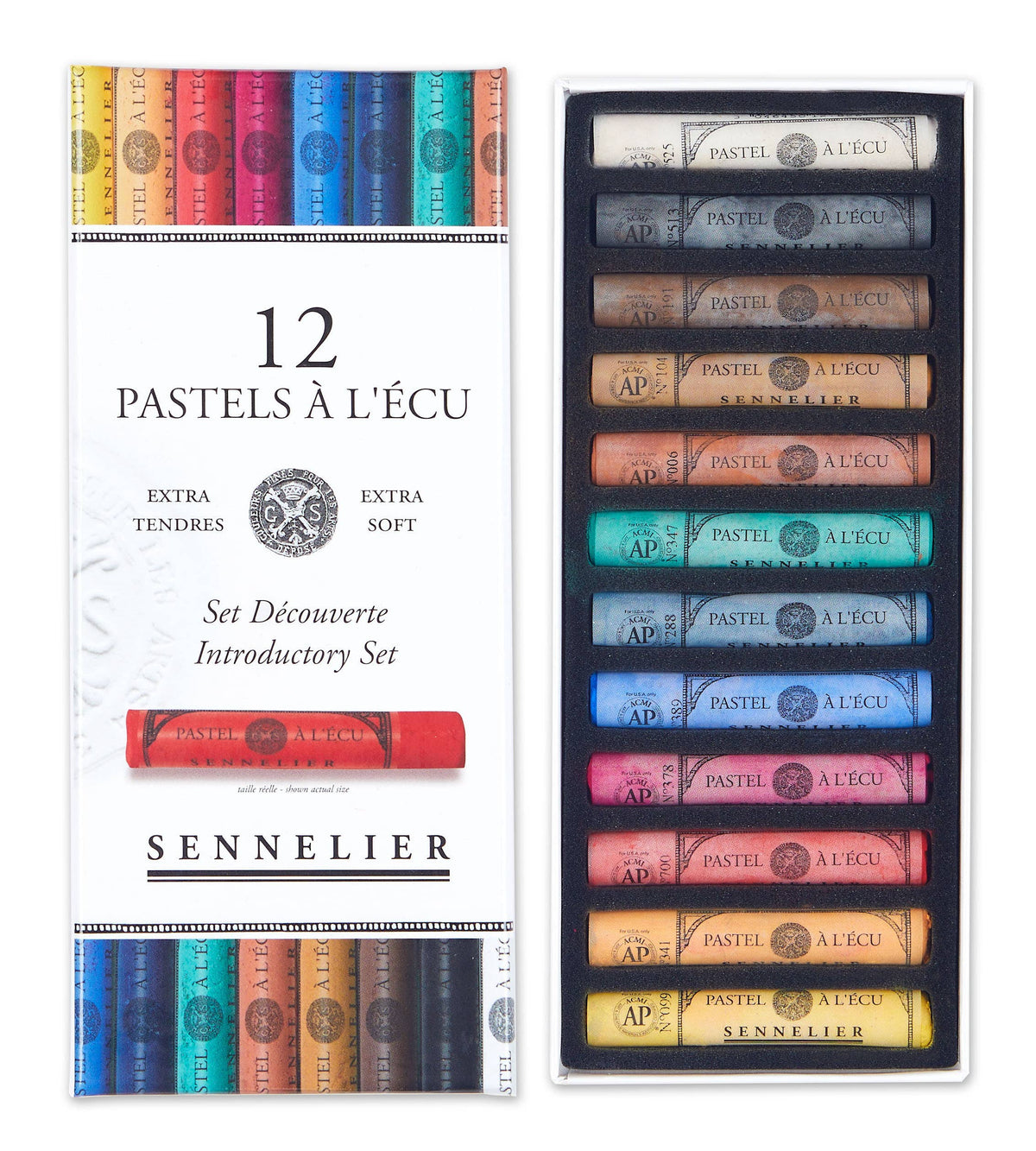 Sennelier 12 Extra Soft Pastels "à l'écu"