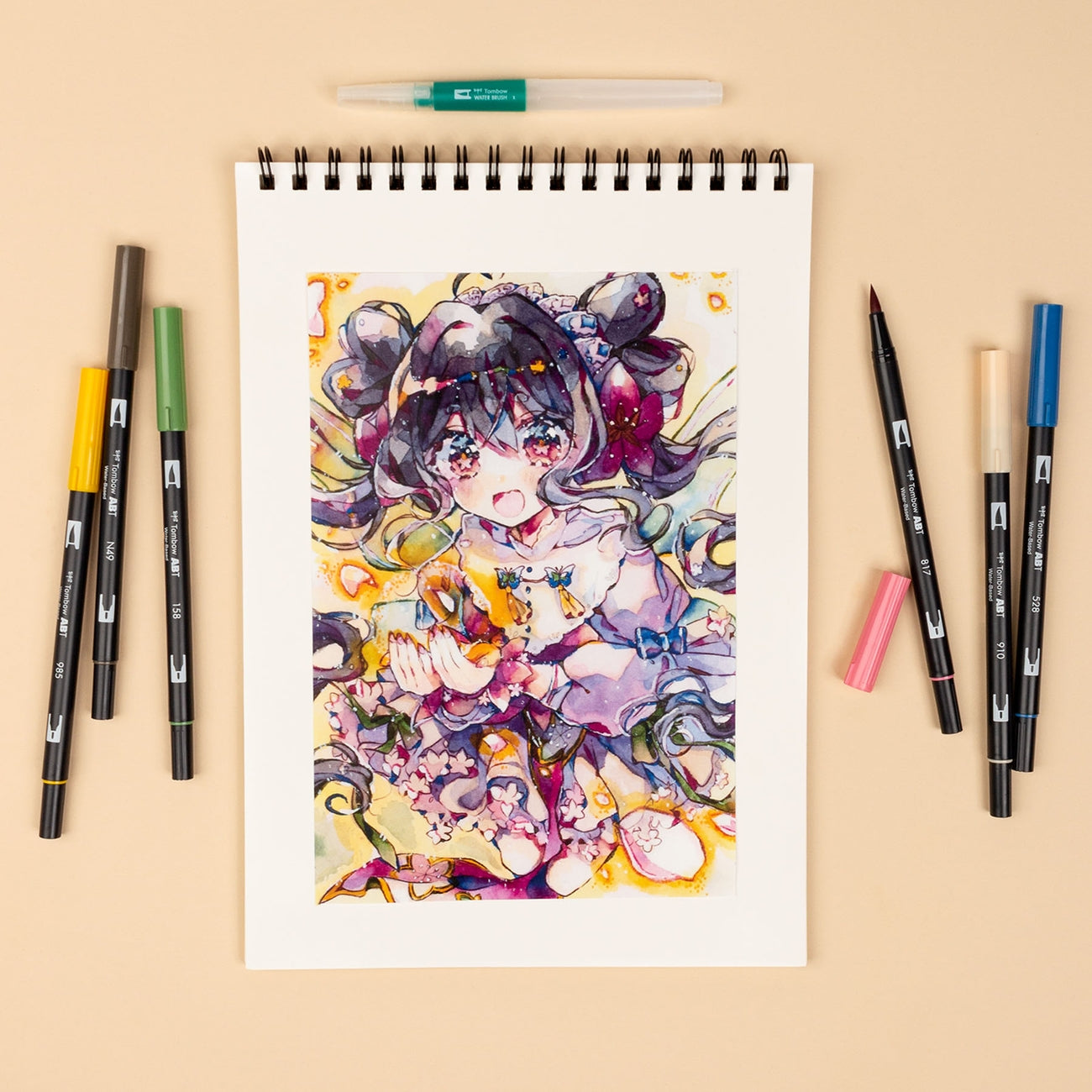 Tombow Dual Brush Pen Manga Sets