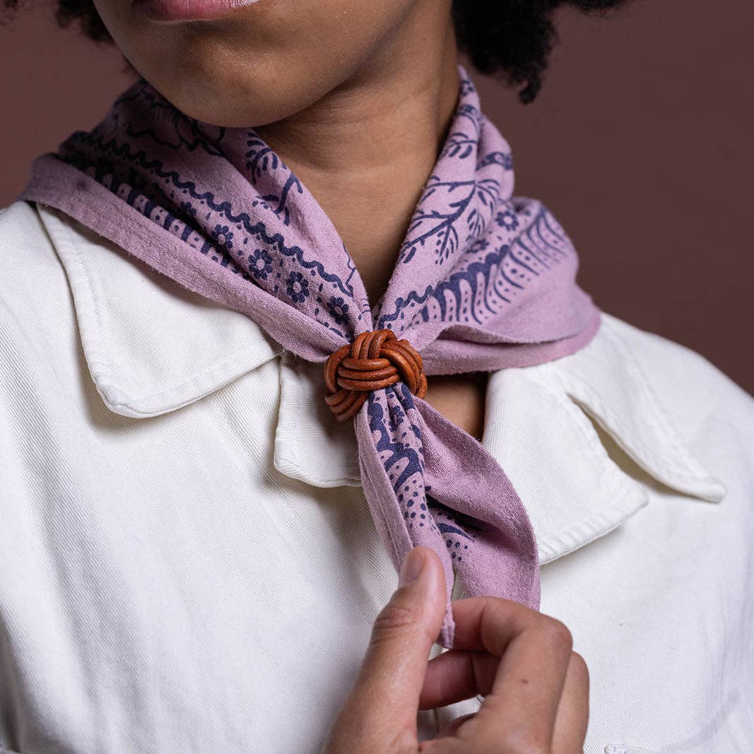 Braided Leather Slide