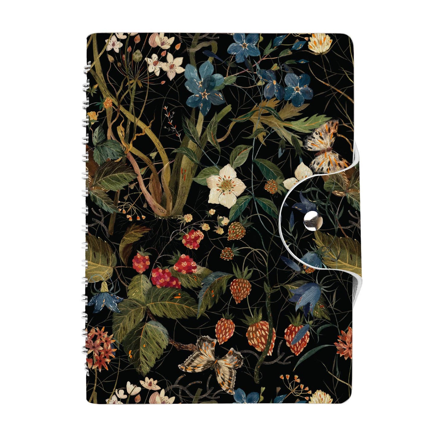 Snap Close Diary B6 - Forest Flowers