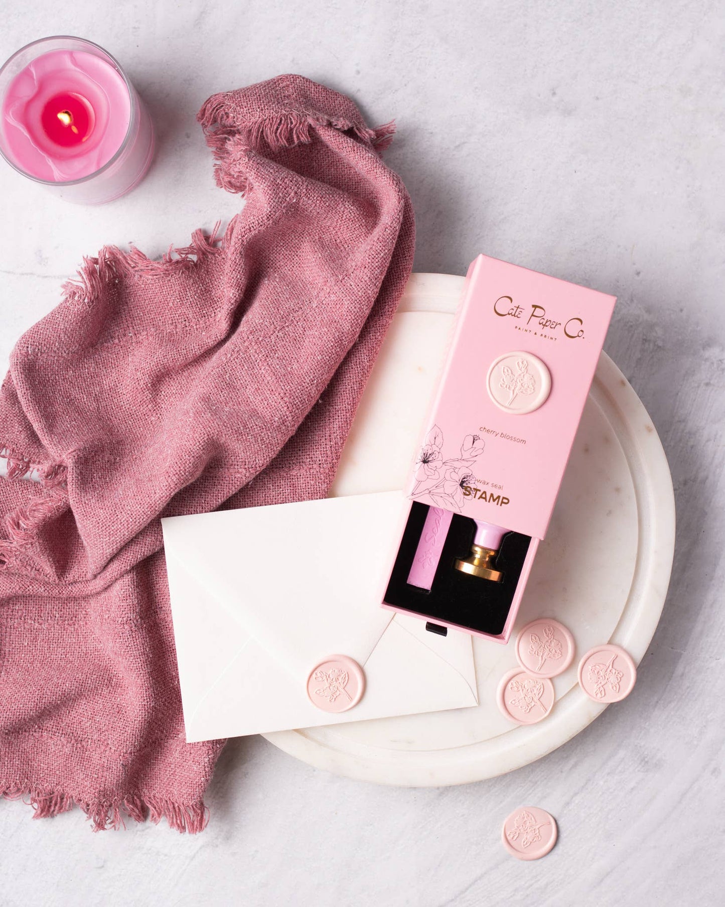 Cait Paper Co. Wax seal stamp and wax stick set