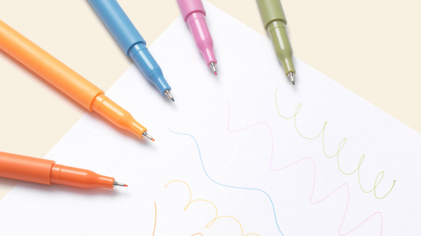 Fineliners Set of 5 - High Energy