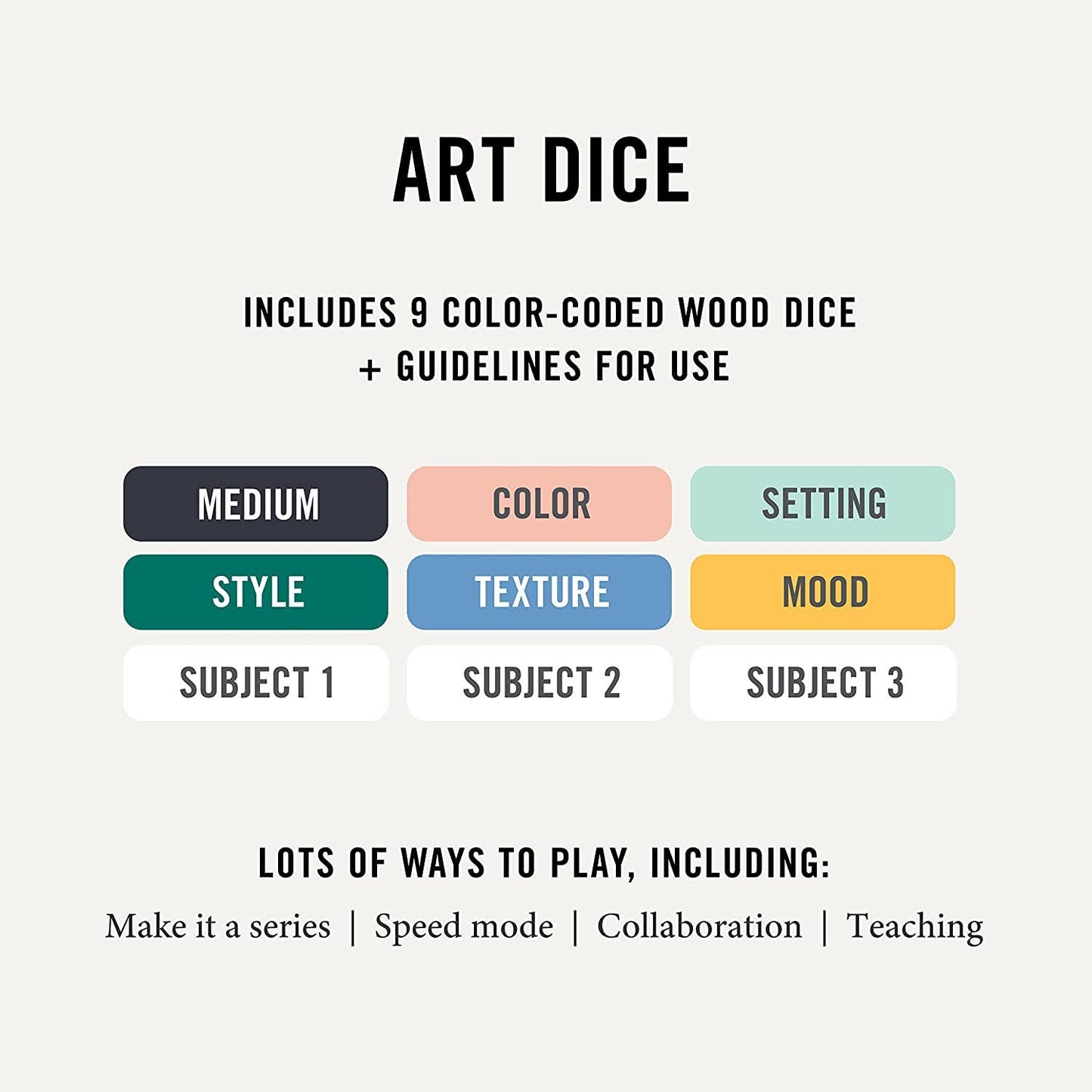 Two Tumbleweeds Art Dice - Inspiration for Drawing & Painting