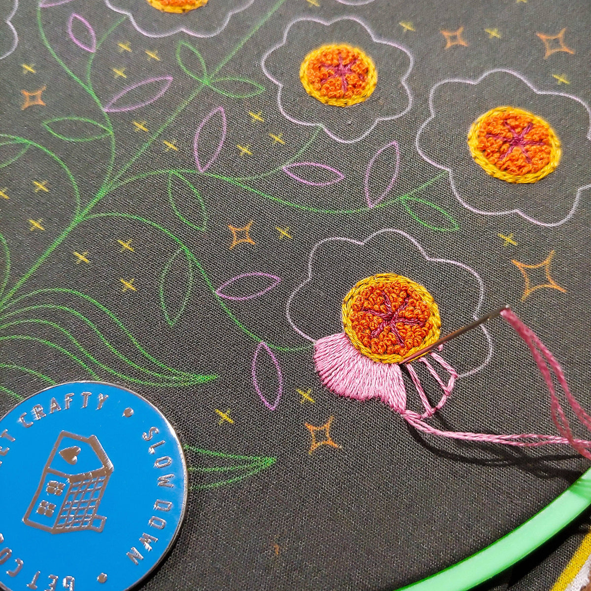 Cozy Blue Enchanted embroidery kit
