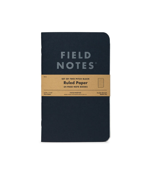 Field Notes Pitch Black Memo Books 2-packs