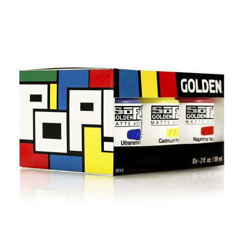 GOLDEN SoFlat Matte POP Acrylic Set