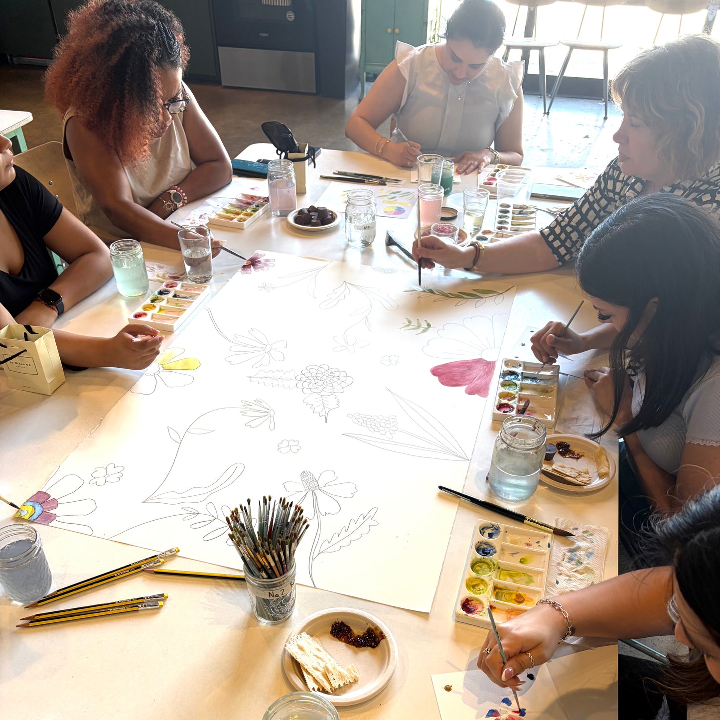 Adult Creative Retreat: Watercolor Wildflowers and Botanicals