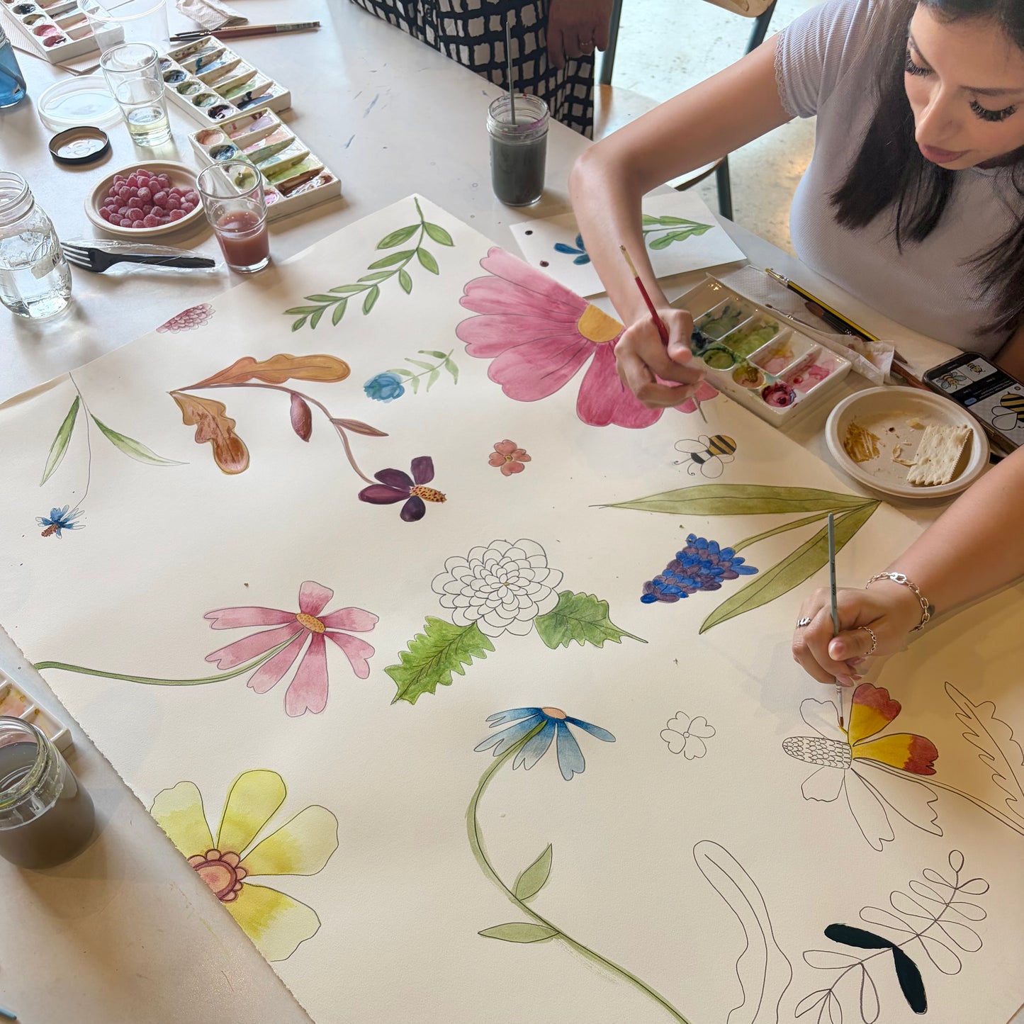 Adult Creative Retreat: Watercolor Wildflowers and Botanicals