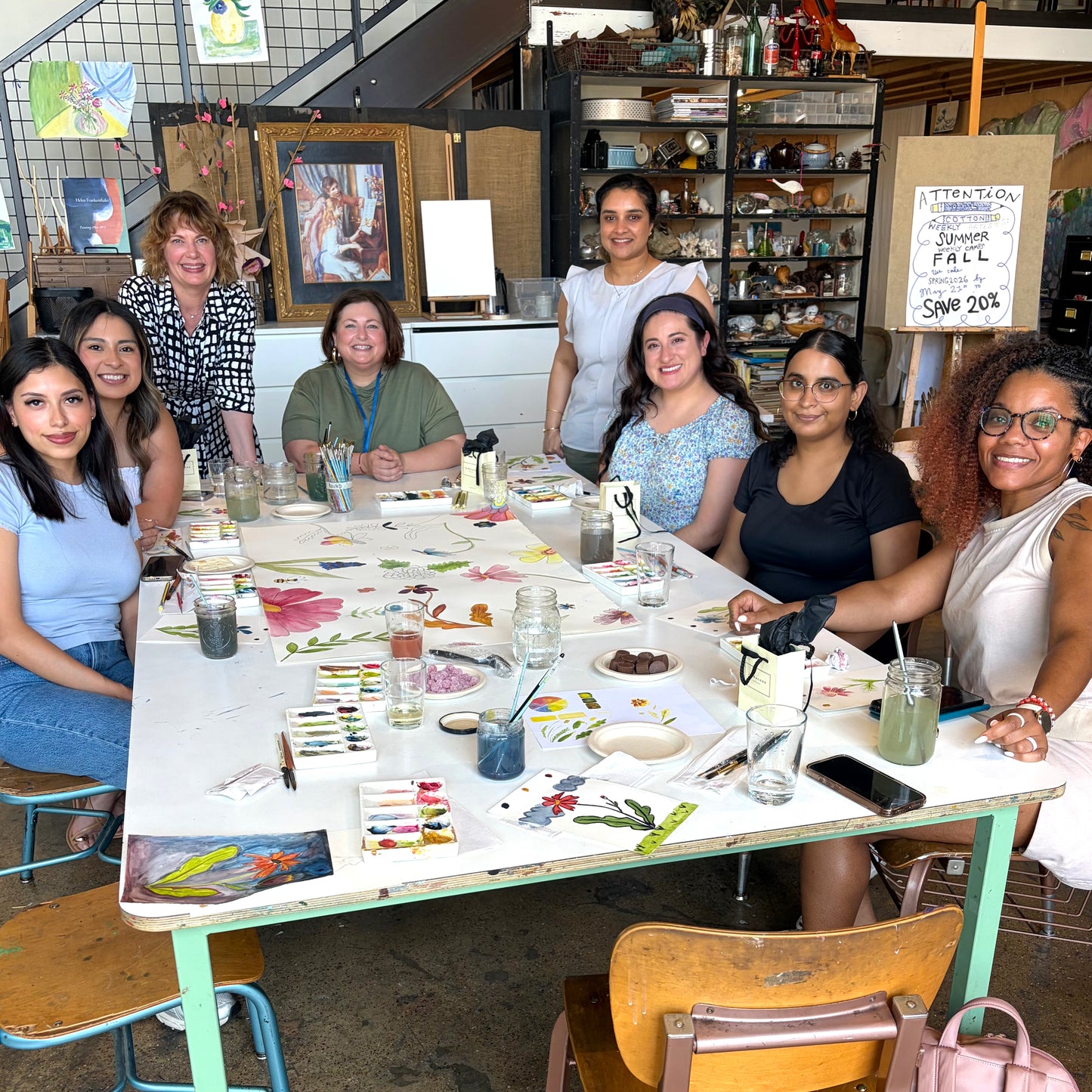 Adult Creative Retreat: Watercolor Wildflowers and Botanicals