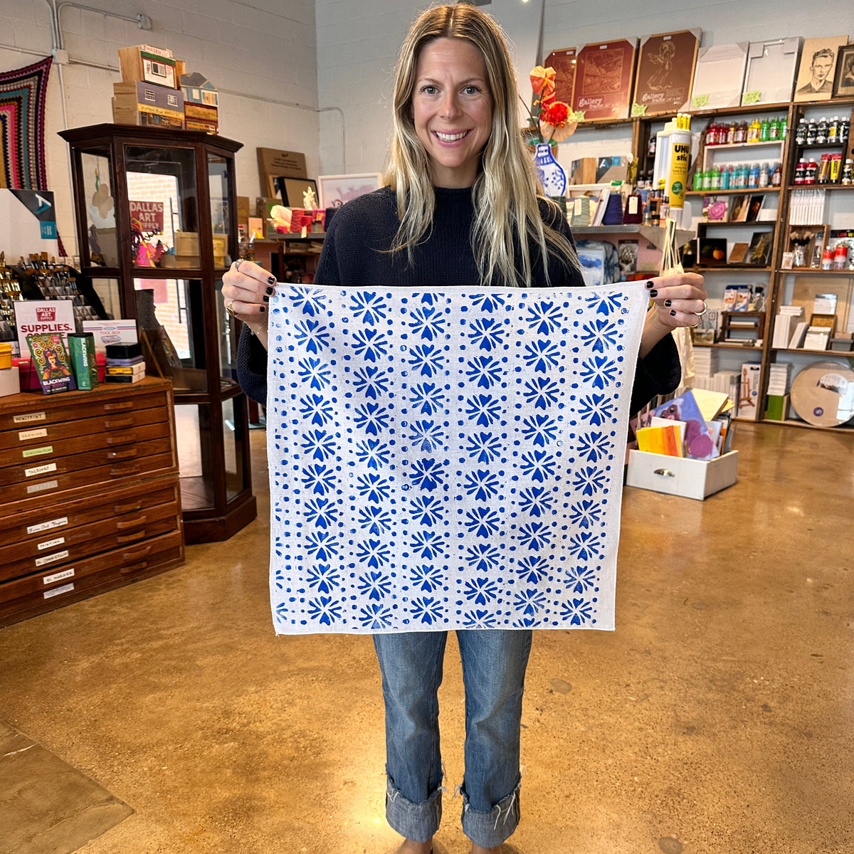 Jan 9 Block Printed Bandana