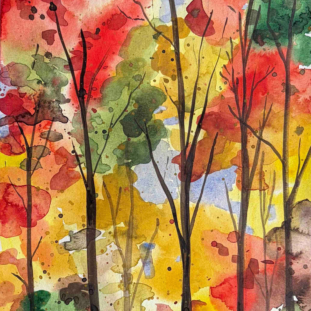 Nov 7 Intro to Watercolor: Fall Treescapes