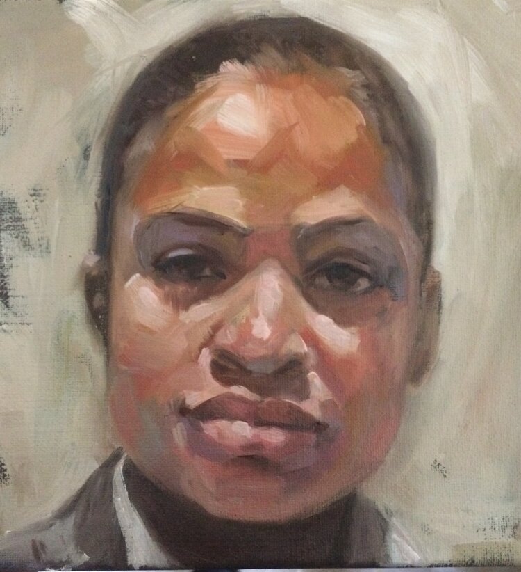 February 1 Oil Painting One-Day Portrait