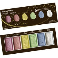 Kuretake Gansai Tambi Watercolor 6-Color Sets