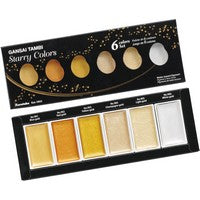Kuretake Gansai Tambi Watercolor 6-Color Sets